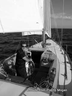 Sailing out from the Canary Islands