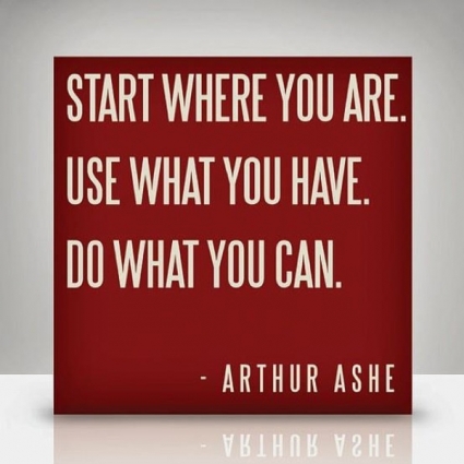 Start where you are